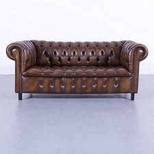 In einem kleinerem wohnzimmer noch genug platz übrig. Chesterfield Leder Sofa Braun Dreisitzer Couch Echtleder Vintage 5699 Couch Love Seat Sofa