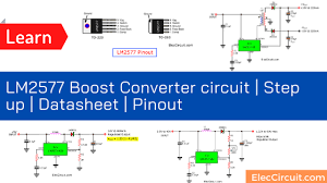 Adjustable output version of lm2596 is internally compensated to minimize the number of external components to simplify the power supply. Lm2577 Boost Converter Circuit Step Up Datasheet Pinout