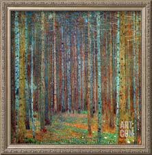 Attribution bearbeiten laden sie in voller größe: Art Tannenwald Pine Forest By Gustav Klimt 36x24 Museum Art Print Birch Trees Medalex Rs