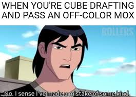 Drafting power cubes with off-color moxen