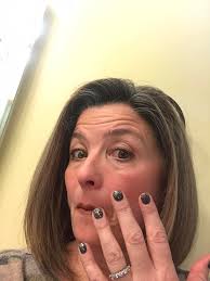 First rock painted design at Envy Nails & Spa in Camden AR