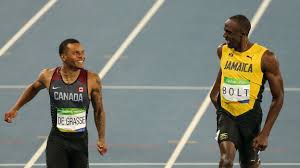 A gold medal had been missing from andre de grasse's resume until now. Usain Bolt And Andre De Grasse Exchange Grins In Olympics Bromance