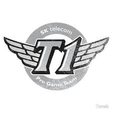 They all are standing in front of odyssey monitors with black screens and in red writing on the monitors samsung odyssey | t1 logo with the words go beyond above them. Skt T1 Vintage Logo Best Quality Ever By Datsik Vintage Logo Vintage Best Quality