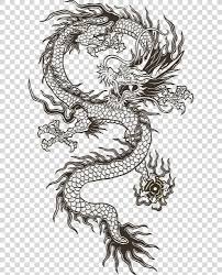 Black And White Dragon Tattoo Sleeve Chinese Dragon Illustration Chinese Dragon Totem Png China Animation Art Black And White In 2020 Dragon Illustration Japanese Dragon Tattoo Dragon Tattoo Sketch