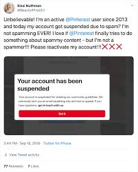 Full tutorial on our blog! Why Pinterest Is Suspending Wrongfully Thousands Of Accounts