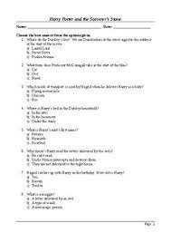 More quiz info >> first submitted: Harry Potter And The Sorcerer S Stone 2001 50 Question Multiple Choice Quiz