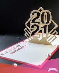 Vœux 2021 Carte Pop Up A Faire Soi Meme Cartes Pop Up Carte Pop Up