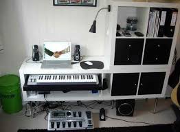 Small Space Music Studio Laced With Ikea Hacks Music Studio Room Home Music Rooms Music Bedroom