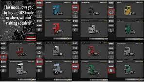 If this mod doesn't let you do so, you can safely disable this mod. Ets2 Scs Truck Dealer 1 36 X Ets2 Mods Euro Truck Simulator 2 Mods Ets2mods Lt