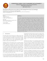 If you are thinking of starting a business in malaysia, you are thinking wisely. Pdf Privatization Of Electricity Service Delivery In Developing Nations Issues And Challenges