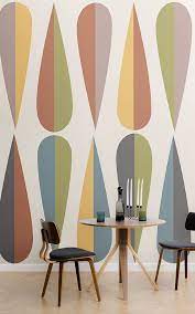 Wegner Colourful Retro Wallpaper Mural Hovia Uk Home Decor Retro Home Decor Retro Home