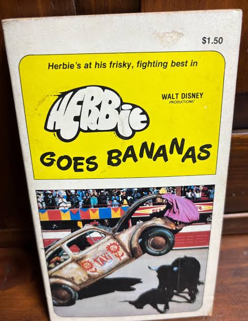 Herbie Goes Bananas, Vintage 1980 Walt Disney Productions Scholastic  Paperback Movie Tie In