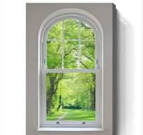 Reaching Build Arched Aluminum PVC Push out French Swing Casement Swing  Push out Geometric Windows