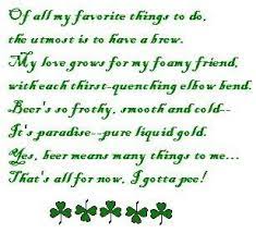 Patrick's day is more than donning green shirts and drinking pints of green beer in the middle of march. Irish Drinking Toast Irish Drinking Irish Words Drinking Quotes