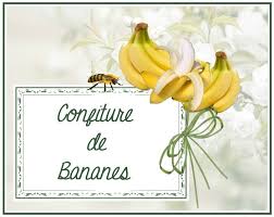 Conf Bananes Etiquettes De Pot Confiture Banane Etiquette Confiture