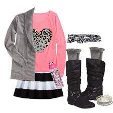 Outfit Justice Tweens Fall Winter Moda Infantil Roupas E Looks