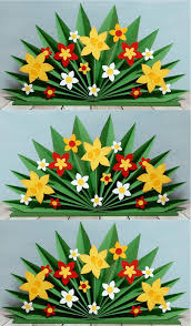 Ein Plissee Mit Fruhlingsblumen Klick Fur Mehr Infos In 2020 Blumen Basteln Blumen Basteln Aus Papier Basteln Fruhling