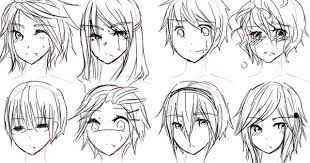 The different hairstyles represent how the characters personality is. How To Draw Anime Hairstyles For Girls Guy Hairstyles Art At Repinned Net