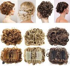 No hair extensions needed for this hairstyle. Short Messy Curly Dish Hair Bun Extension Easy Stretch Hair Combs Clip In Ponytail Extension Scrunchie Chignon Tray Ponytail Hairpieces Ash Blonde Mix Bleach Blonde Amazon Co Uk Beauty