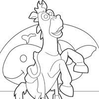 Set off fireworks to wish amer. Bullseye The Horse Coloring Pages Surfnetkids