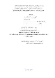 Asadar, experimentul psihopedagogic este o observatie provocata, intrucat este vorba de producerea sau schimbarea deliberata a fenomenelor utilizarea unor metode si tehnici adecvate de determinare obiectiva a nivelului de pregatire al elevilor, adecvarea sau. Https Www Upsc Md Wp Content Uploads 2017 02 Univ Acredit Raport Profil Psihologie Pdf