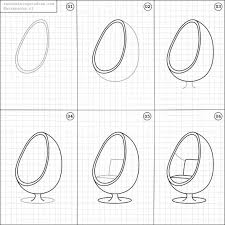 Draw Pattern How To Draw A Egg Chair Codesign Magazine Daily Updated Magazine Celebrating Creative Talent From Around The World Interior Design Drawings Interior Design Sketches Furniture Design Sketches