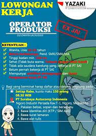 Segera datang ke pabrik langsung praktek. Nn Himpunan Lowongan Kerja Jatim Facebook