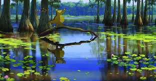 Images Of Louisiana Sunrise On The Bayou Louis The Gator In The Bayou From Princess And The Frog Wall Frog Wallpaper The Princess And The Frog Disney Couples