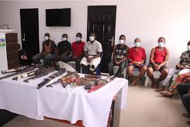 Another video from the scene showed some arrested ipob members inside police vans beside the court which was heavily guarded by security operatives. Police Arrest 16 Ipob Esn Members For Allegedly Killing Security Operatives In Southeast The Guardian Nigeria News Nigeria And World News Nigeria The Guardian Nigeria News Nigeria And World News