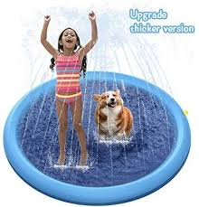 2021 popular hot search, ranking keywords trends in toys & hobbies, home & garden, home improvement, watches with dog water kids and hot search, ranking keywords. Procity Splash Sprinkler Pad For Dogs Kids 59 Thickened Durable Pet Dog Bath Pool Summer Outdoor Water Toys Sprinklers Splash Play Mat Dogs And Kids Dog Bath Water Toys