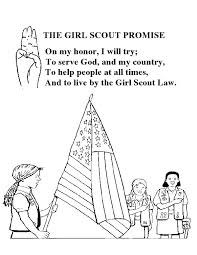 I often find they are great ways to keep the girls focused at the. Girl Scout Coloring Pages With Promise