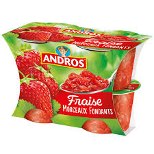 Compote Fraise Andros Les 4 Pots De 100 G A Prix Carrefour En 2020 Pectine De Fruit Fraise Fibres Alimentaire