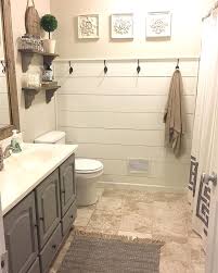 Did you scroll all this way to get facts about toilet wall hanging? Shiplap Half Wall Bathroom Makeover Bathroomfurniture Modern Farmhouse Bathroom Bathrooms Remodel Bathroom Makeover