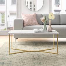 Amazon stella white marble coffee table modern gold coffee, source: Marble And Gold Coffee Table Ideas On Foter