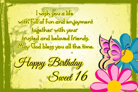Birthday Message For My Daughter Turning 16 Birthday Quotes For Turning 16 16th Birthday Wishes Happy Birthday Images Wish You Happy Birthday
