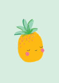 Cute lemon, watermelon and pineapple cartoon vector illustration. Kawaii Cute Fruit Backgrounds Novocom Top