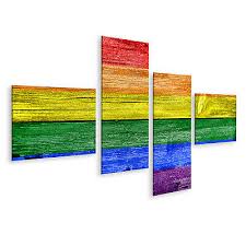 Gleichzeitig offenbarte die reaktion auf die aktion in münchen auch eines. Bild Auf Leinwand Regenbogenflagge Auf Altem Holzplanken Hintergrund Gemalt Wand Eur 28 79 Picclick De