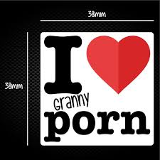 I Love Granny Porn Sticker Pack - Rude Stickers - Slightly Disturbed
