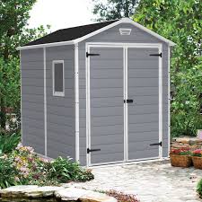 Keter Manor 6 Ft W X 7 5 Ft D Plastic Storage Shed Wayfair Plastic Storage Sheds Shed Storage Outdoor Storage Sheds