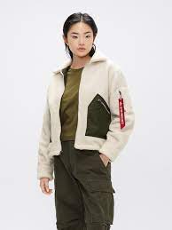 Cropped Sherpa Utility Jacket W Alpha Industries Inc