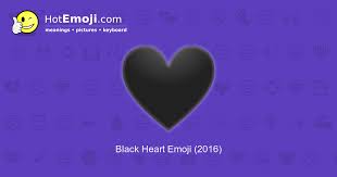 Black Heart Emoji Meaning With Pictures From A To Z