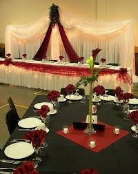 Black Red White Perfect Wedding Decor Combination Red Wedding Flowers Centerpieces Flower Centerpieces Wedding Bridal Party Tables