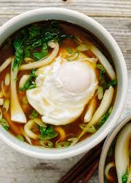 Recipe Udon Soup With Bok Choy And Poached Egg Recipe Poached Egg Recipe Udon Soup Food