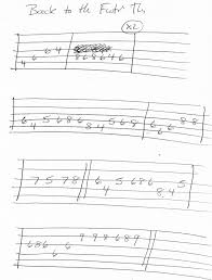 Back To The Future Theme Guitar Tab Guitar Tabs Back To The Future Guitar