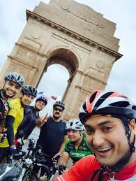 Cycling in the midst of rain