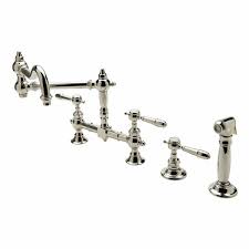 kitchen faucet in unlacquered brass