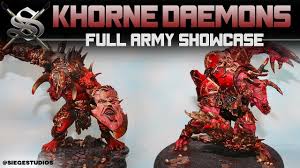 Skaarac, great khorgorath of khorne. Forge World Khorne Daemon Army Mazarall The Butcher Skaarac The Bloodborne Siege Studios Youtube