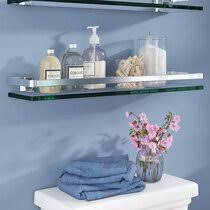 Free shipping for many products! Glass Bathroom Shelf With Rail Wayfair