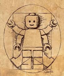 Apr 2nd Vitruvian Lego Man By Queenhare For The Design Every Day Project Lego Poster Lego Tattoo Lego Art
