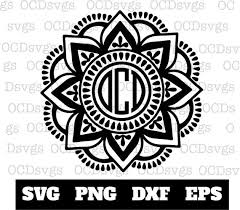 Download Mandala Monogram Svg File Mandala Svg File Vector Svg Svg Files For Cricut Svg Files For Silhouette Mandala Monograms Monogram Svg Monogram Design